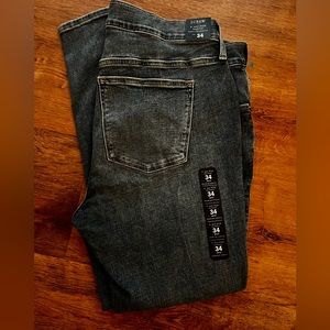 J Crew Size 34 8” Mid Rise Skinny Signature Stretch Denim NWT
